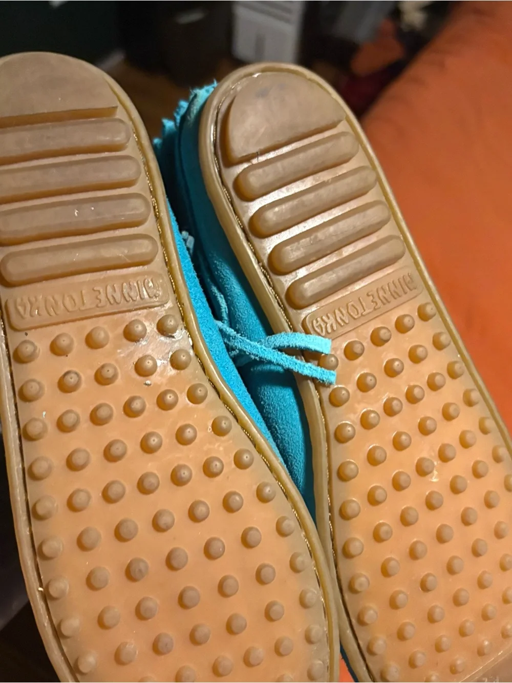 Kids Minnetonka Boots - Teal Size 4